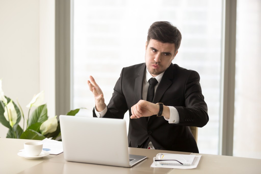 Empresario Sin Tiempo Para El Marketing